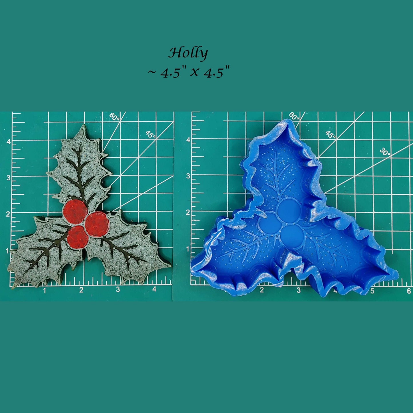 Christmas Holly Freshie Mold