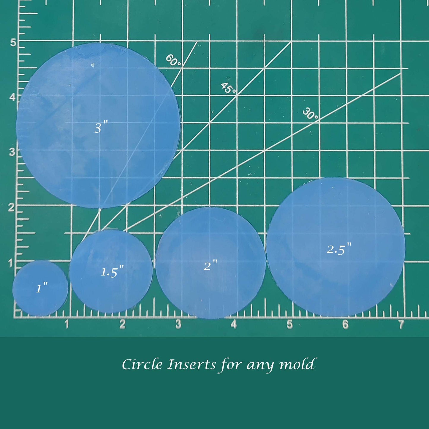 Circle Inserts for any mold - Silicone Freshie Mold