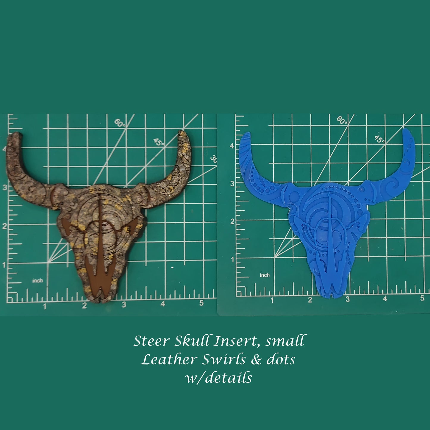 Steer Skull Inserts - Silicone Freshie Mold