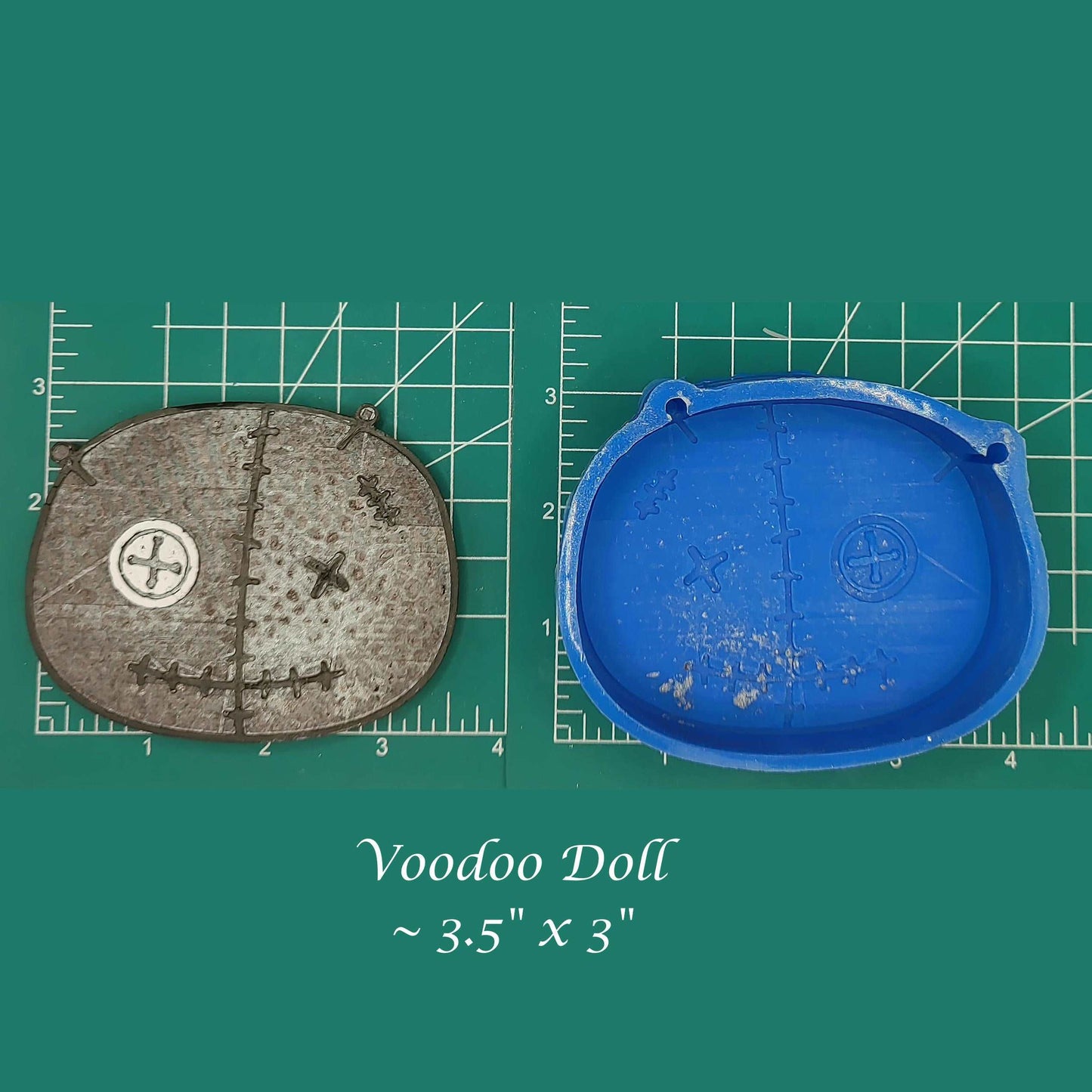 Cute Voodoo Doll Head- Silicone Freshie Mold