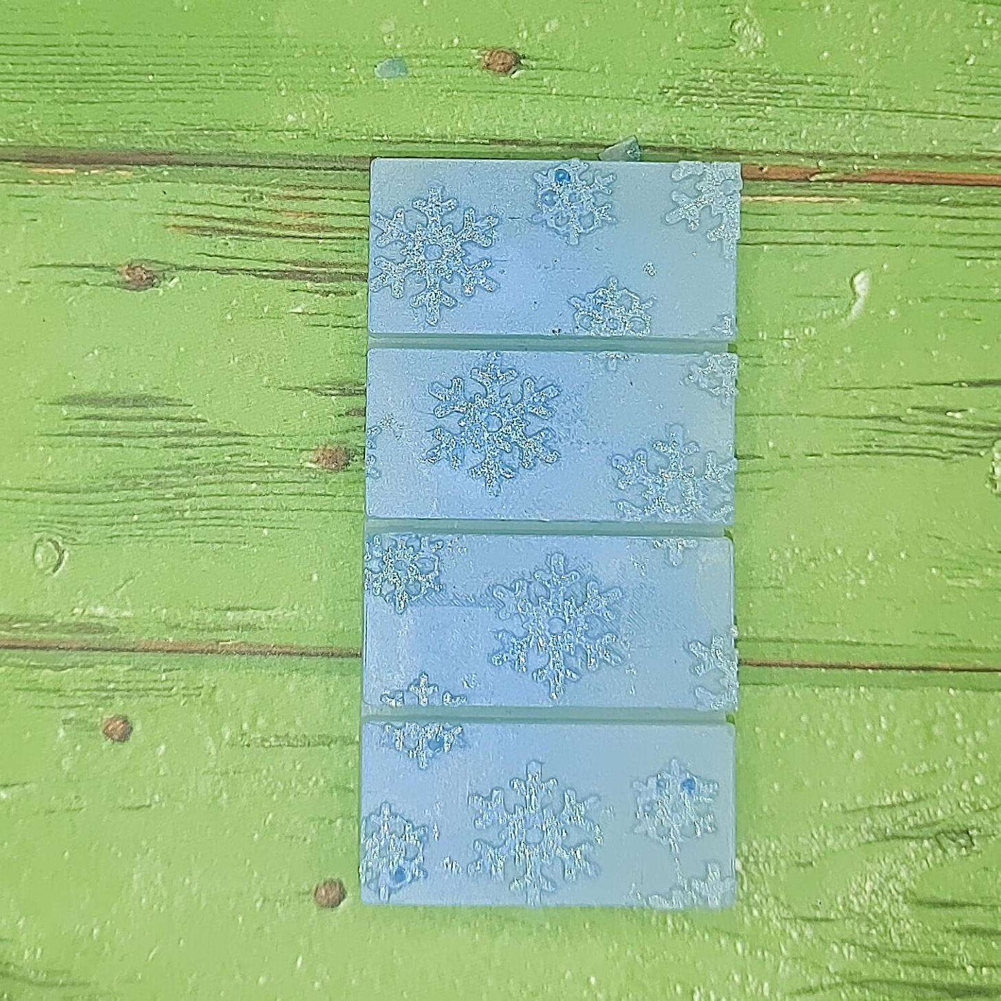 Falling Snow Wax Melt Snap Bar Silicone Mold