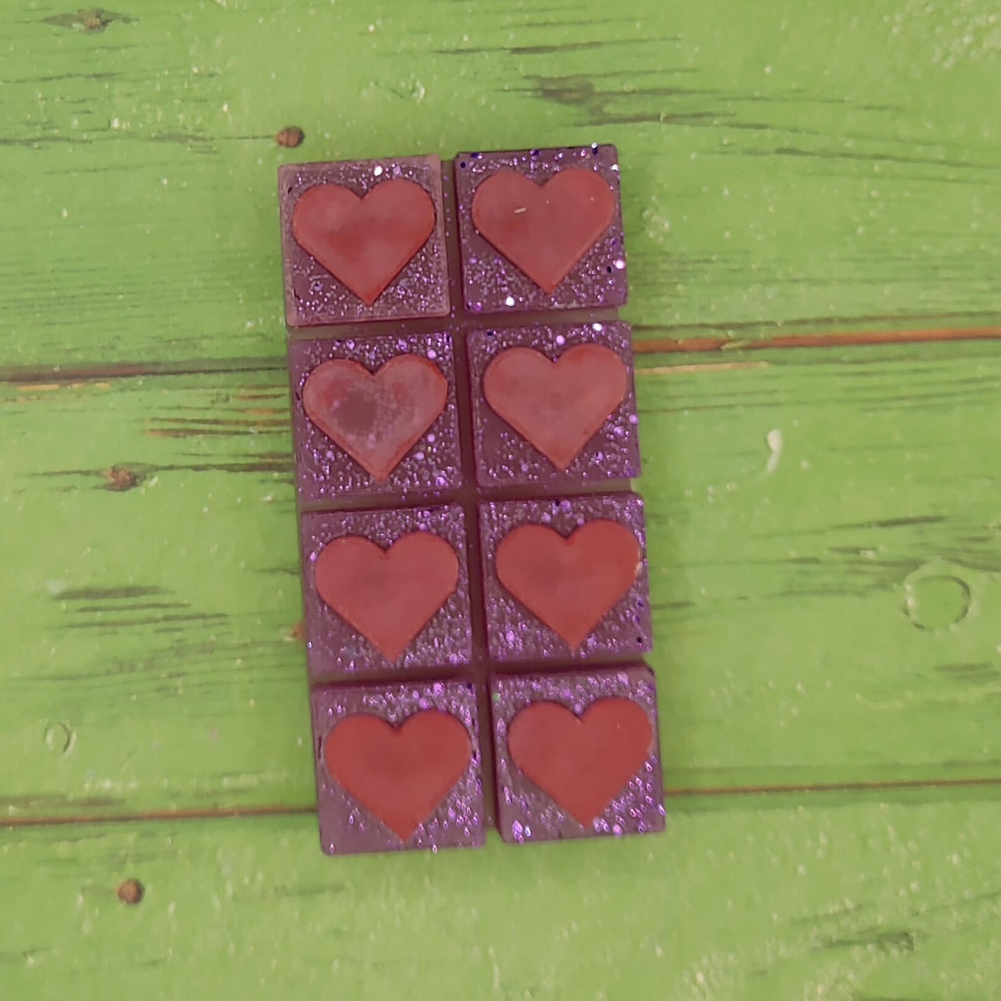 Hearts Wax Melt Snap Bar Silicone Mold