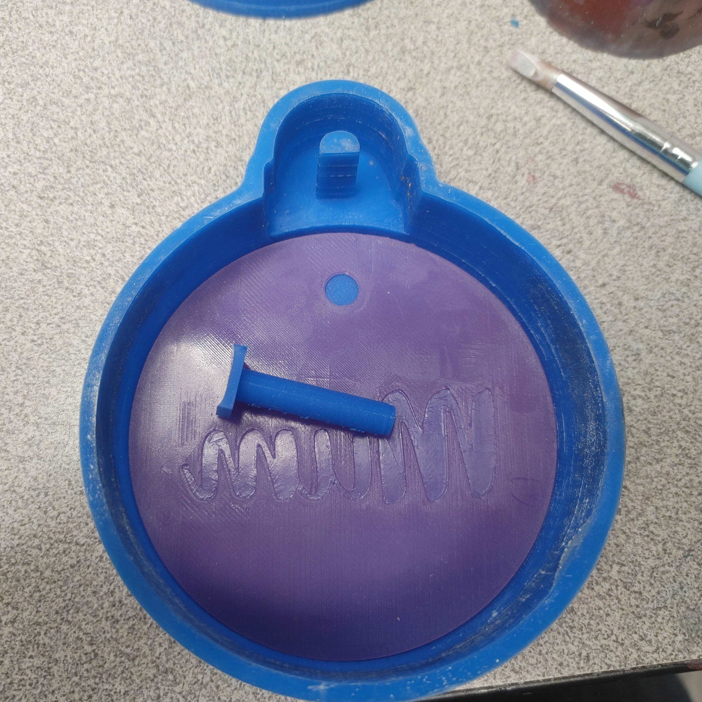 Christmas Ornament Mold - 3.5" ornament mold for all 3.5" circle inserts - Silicone Freshie Mold