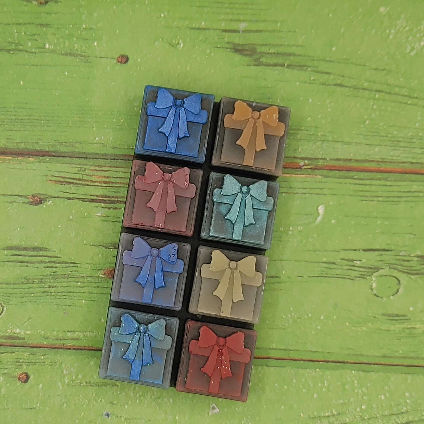 Christmas Presents Wax Melt Snap Bar Silicone Mold