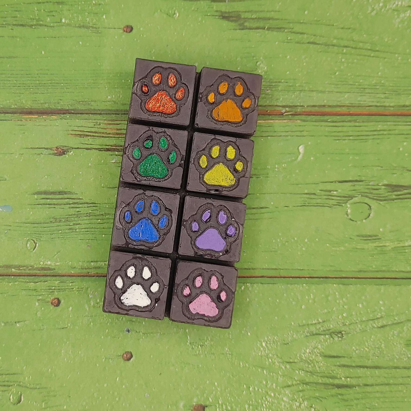 Paw Prints Wax Melt Snap Bar Silicone Mold