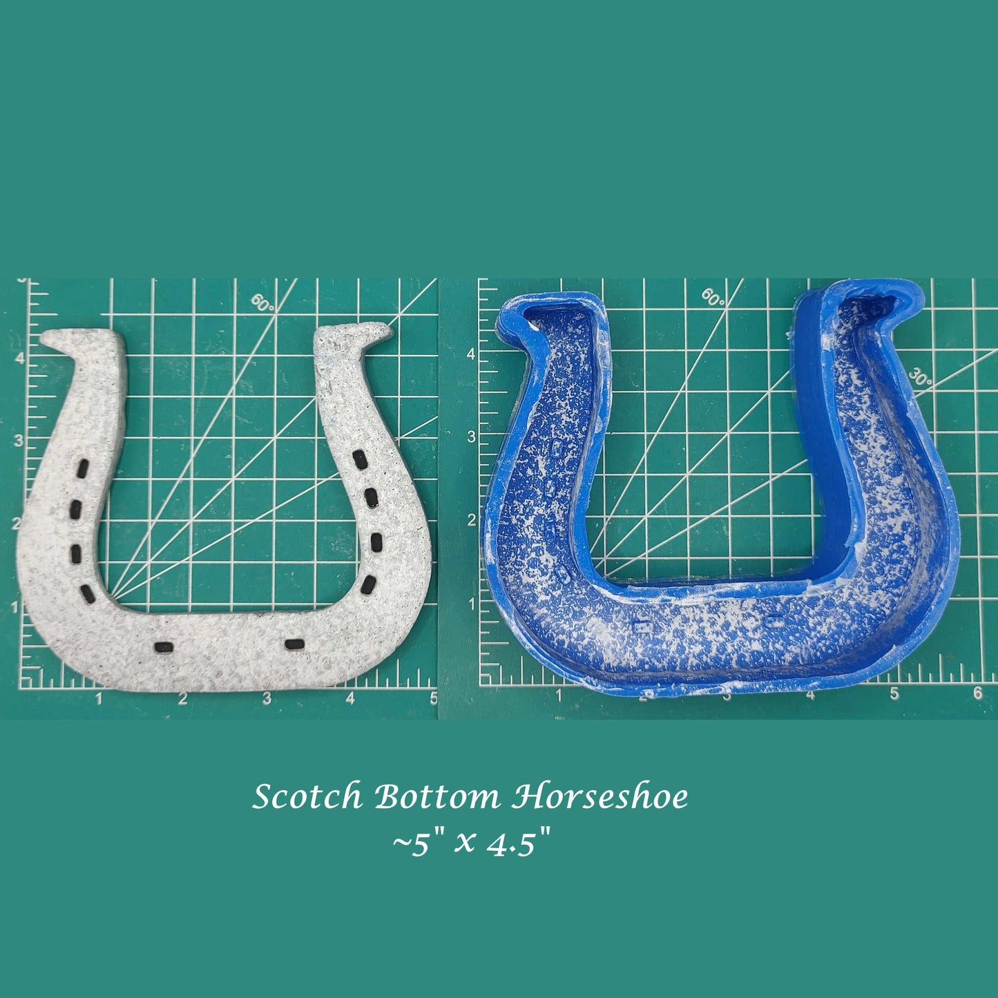 Horseshoe - Scotch Bottom - Silicone Freshie Mold