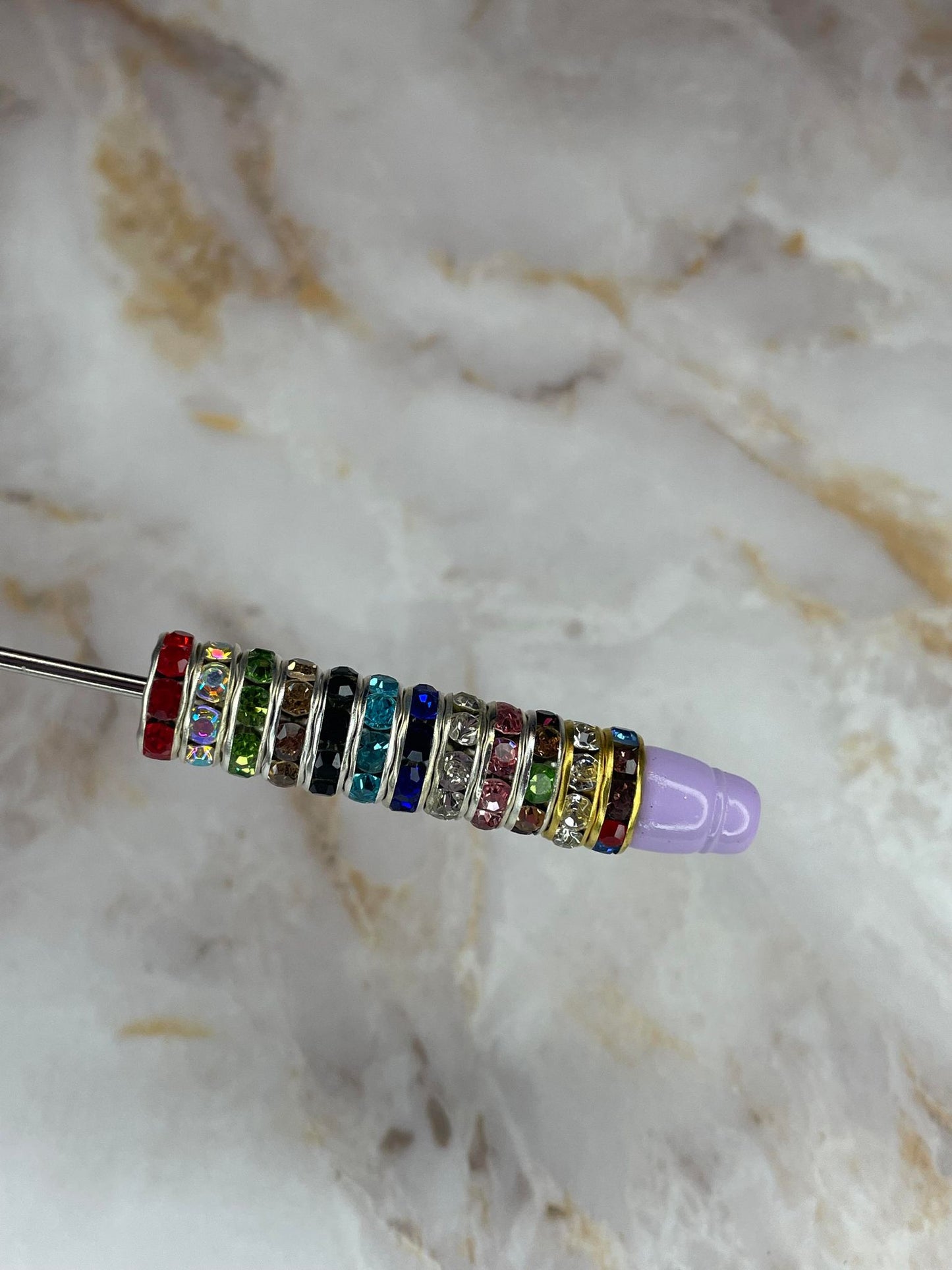 10MM RHINESTONE SPACERS - PACK OF 10