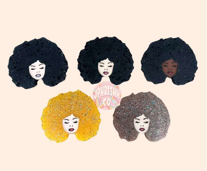 Afro Lady - Silicone Freshie Mold