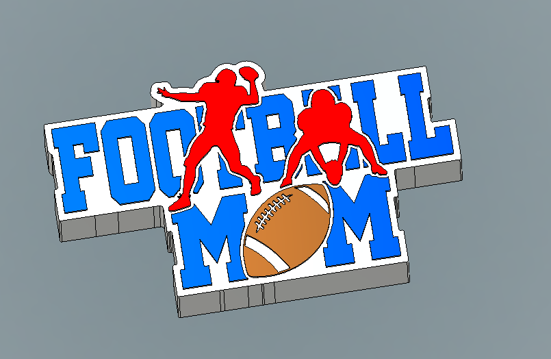 Football Mom - Silicone Freshie Mold