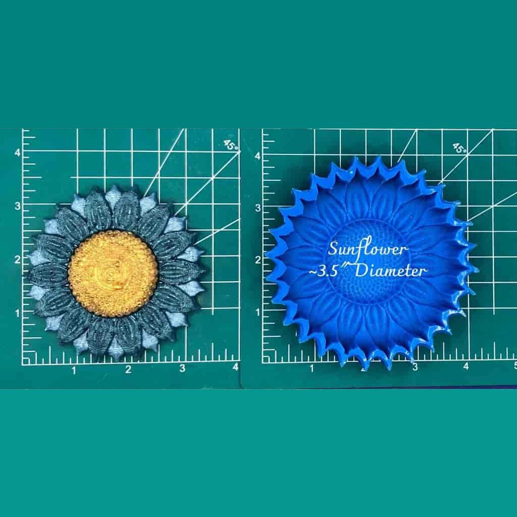 Sunflower 3.5" - Silicone Freshie Mold