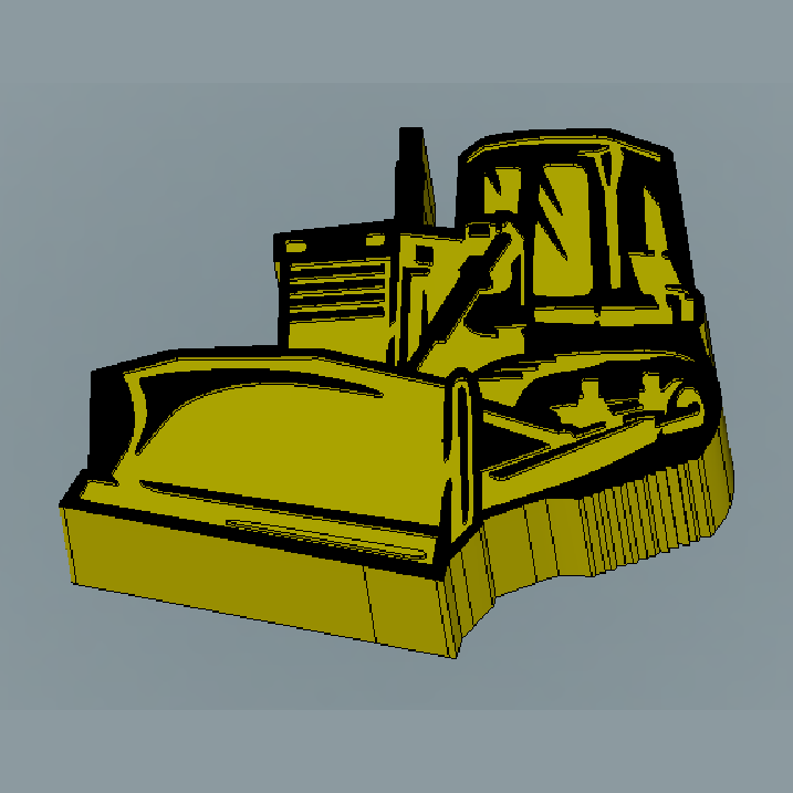 Bulldozer - Silicone Freshie Mold (Copy)