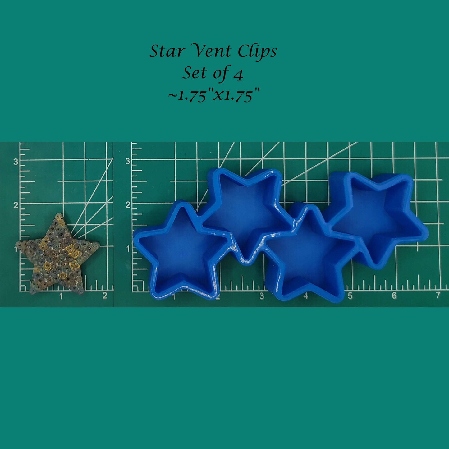Star Vent Clip tray - Silicone Freshie Molds