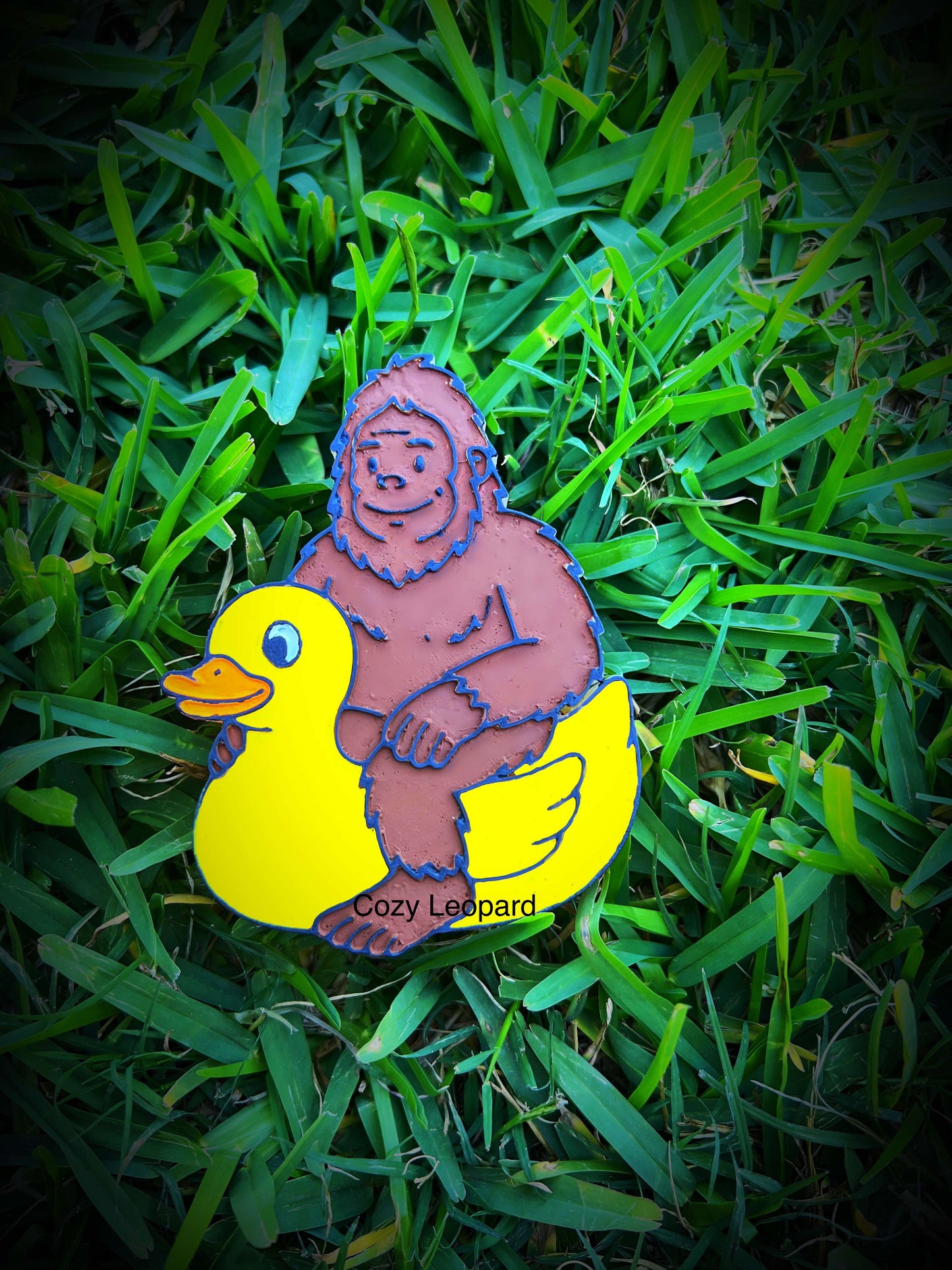 Bigfoot on a Duck Floatie - Silicone Freshie Mold