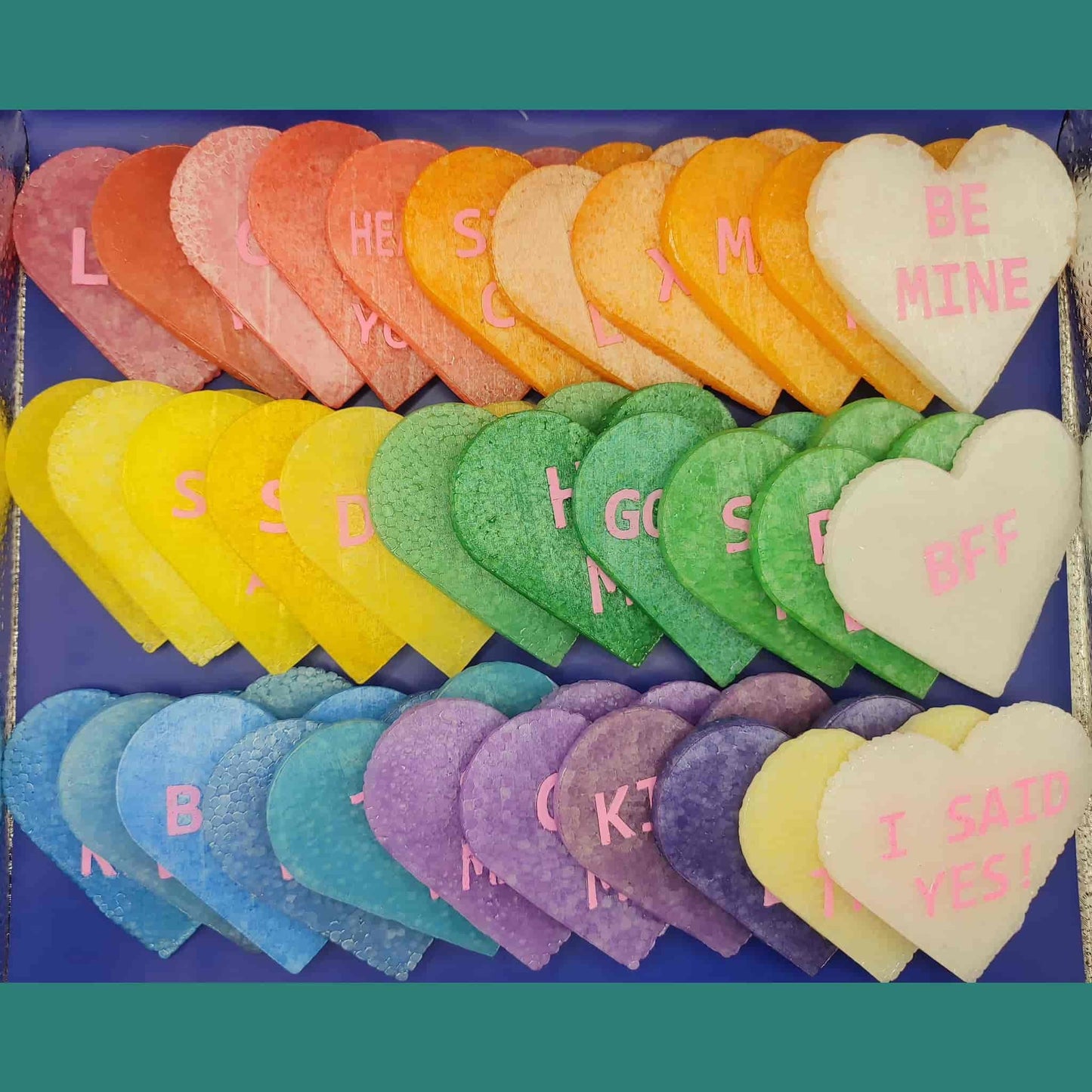 4" Heart Inserts - Silicone Freshie Molds