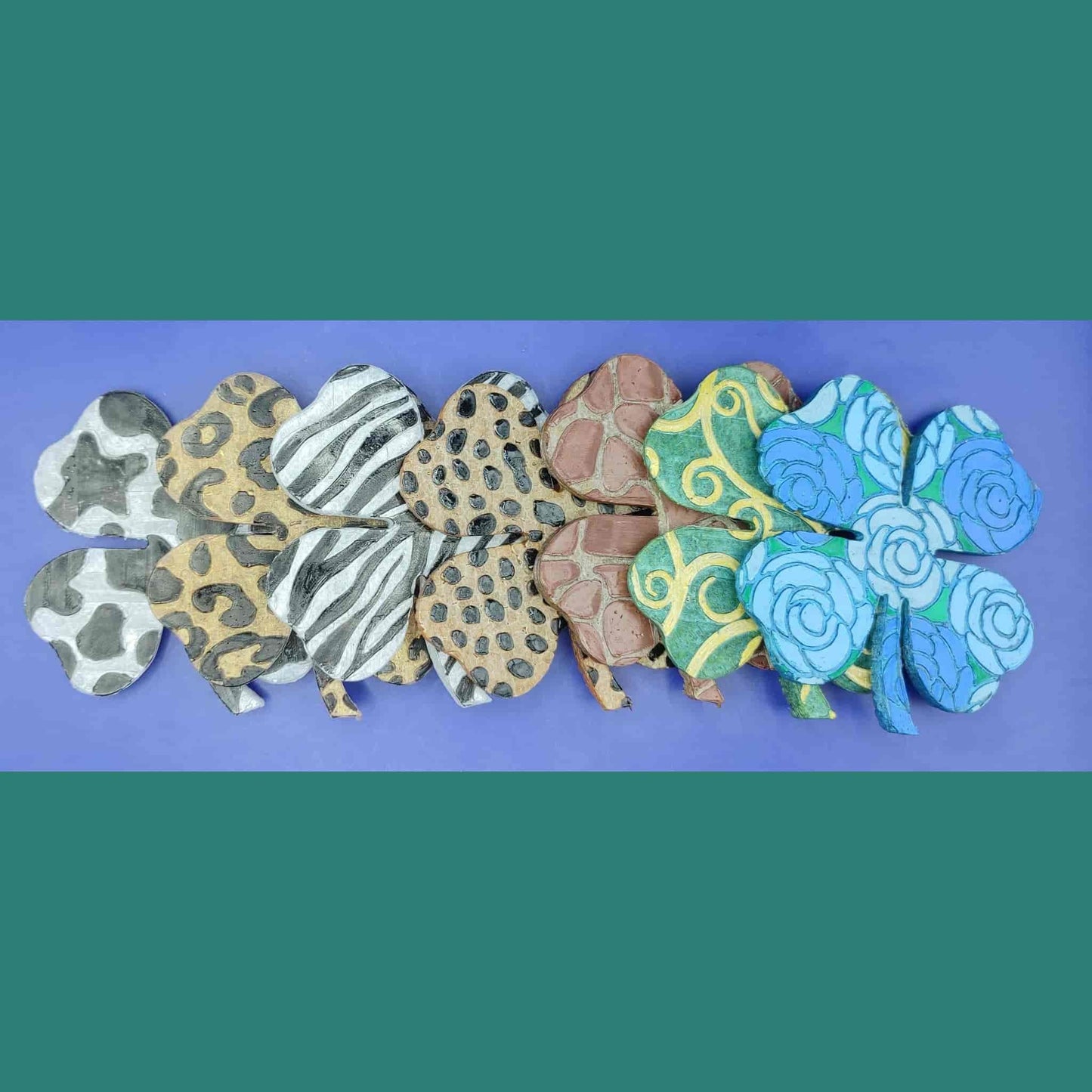 4 Leaf Clover or Shamrock Inserts - Silicone Freshie Mold