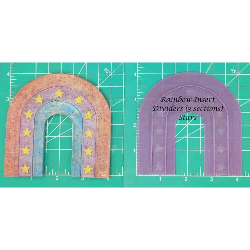 Rainbow Inserts- Silicone molds for aroma beads/freshies