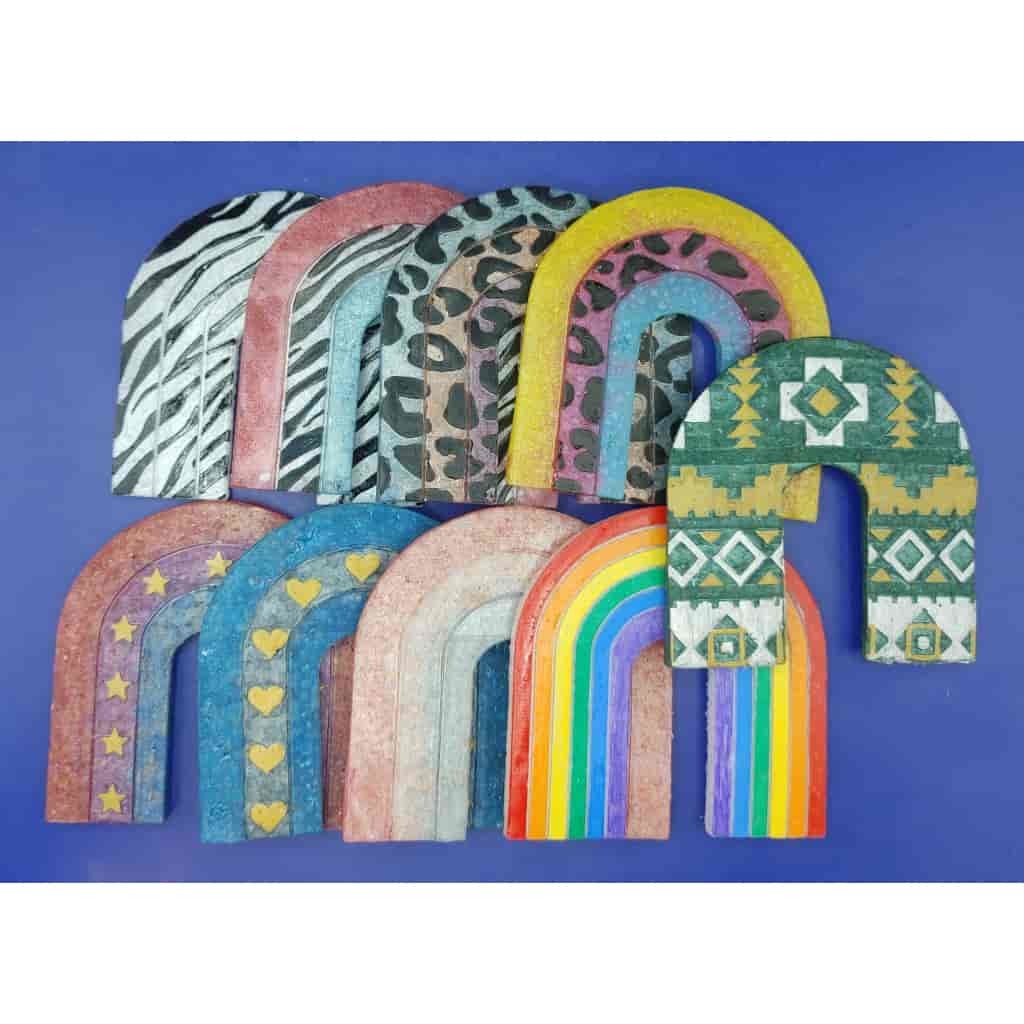 Rainbow Inserts- Silicone molds for aroma beads/freshies