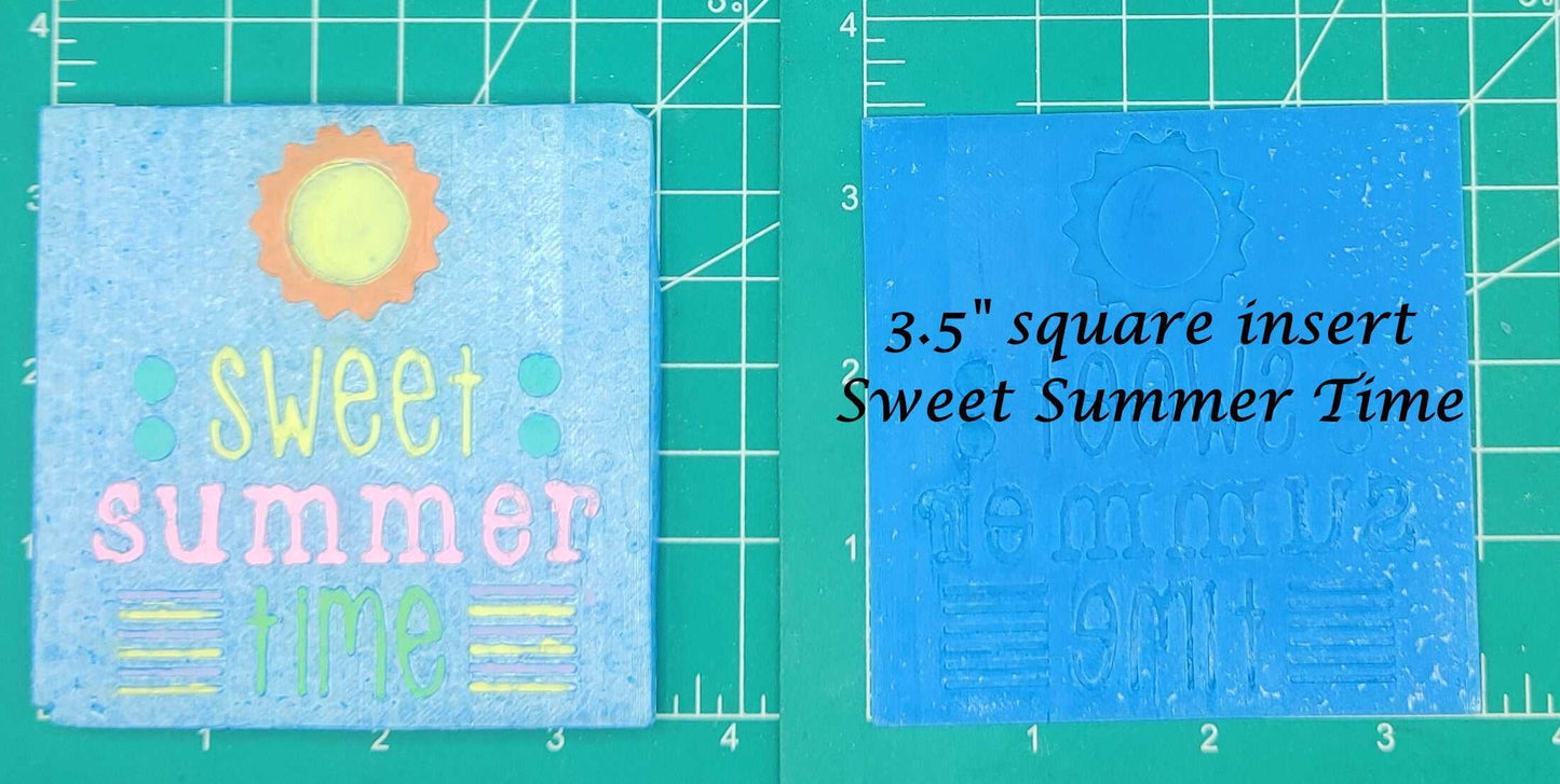 3.5" Square Inserts - Silicone Freshie Mold