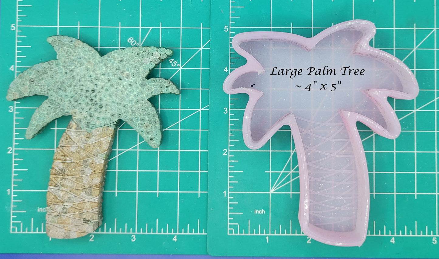 Palm Tree - thick - Silicone Freshie Mold