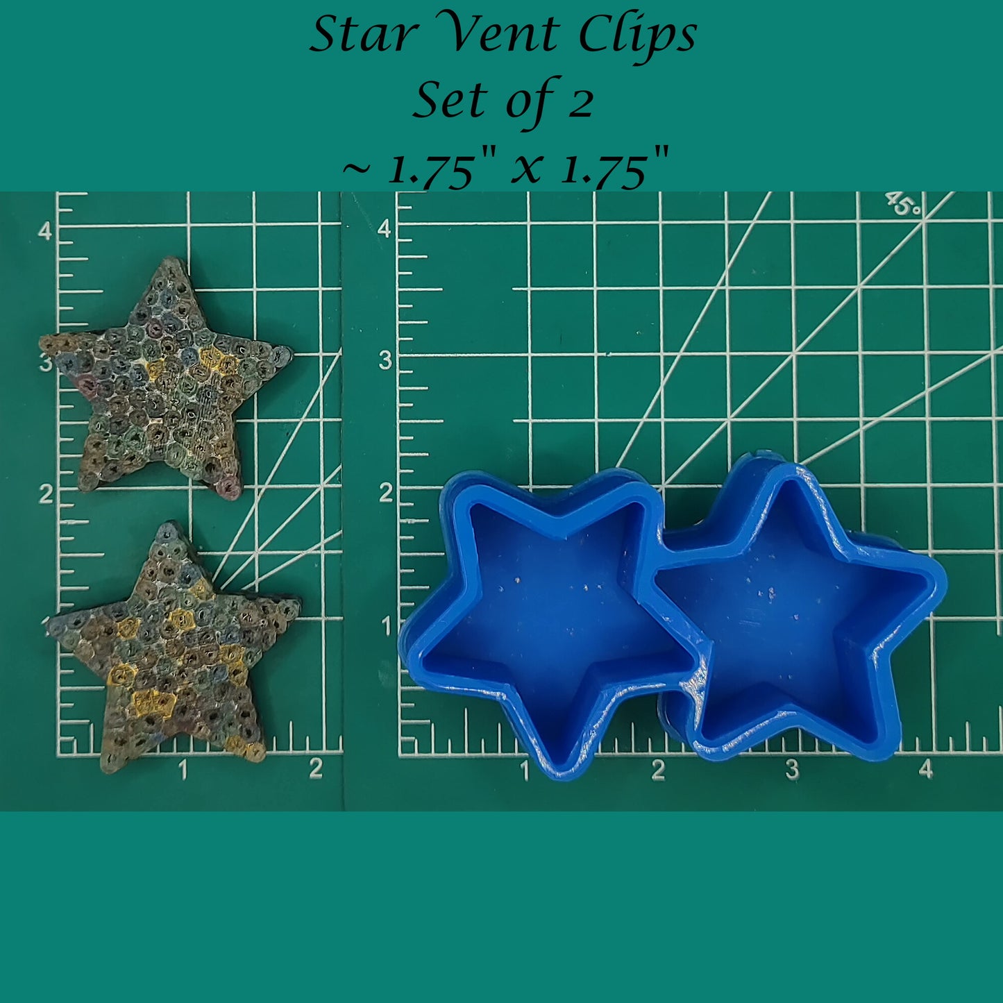 Star Vent Clip Tray - Silicone Freshie Mold