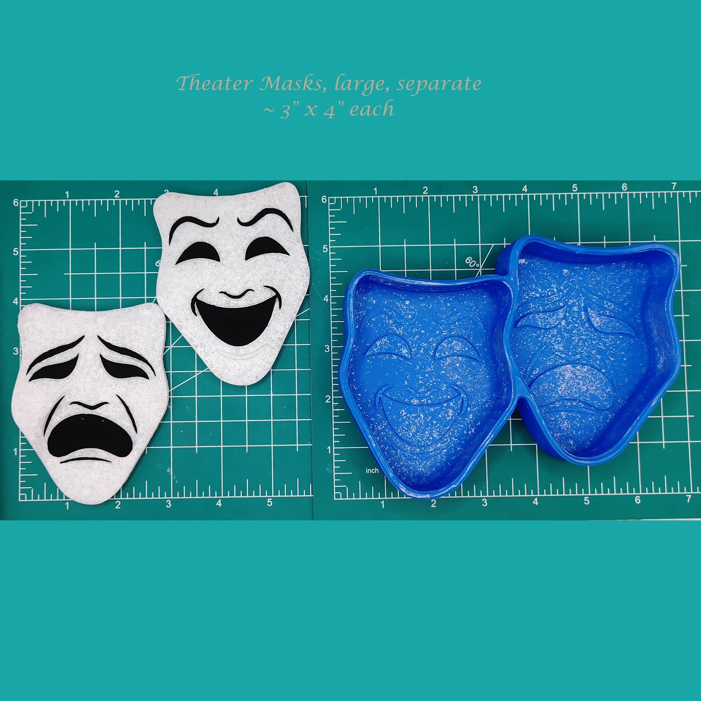 Theater Masks - Silicone Freshie Molds
