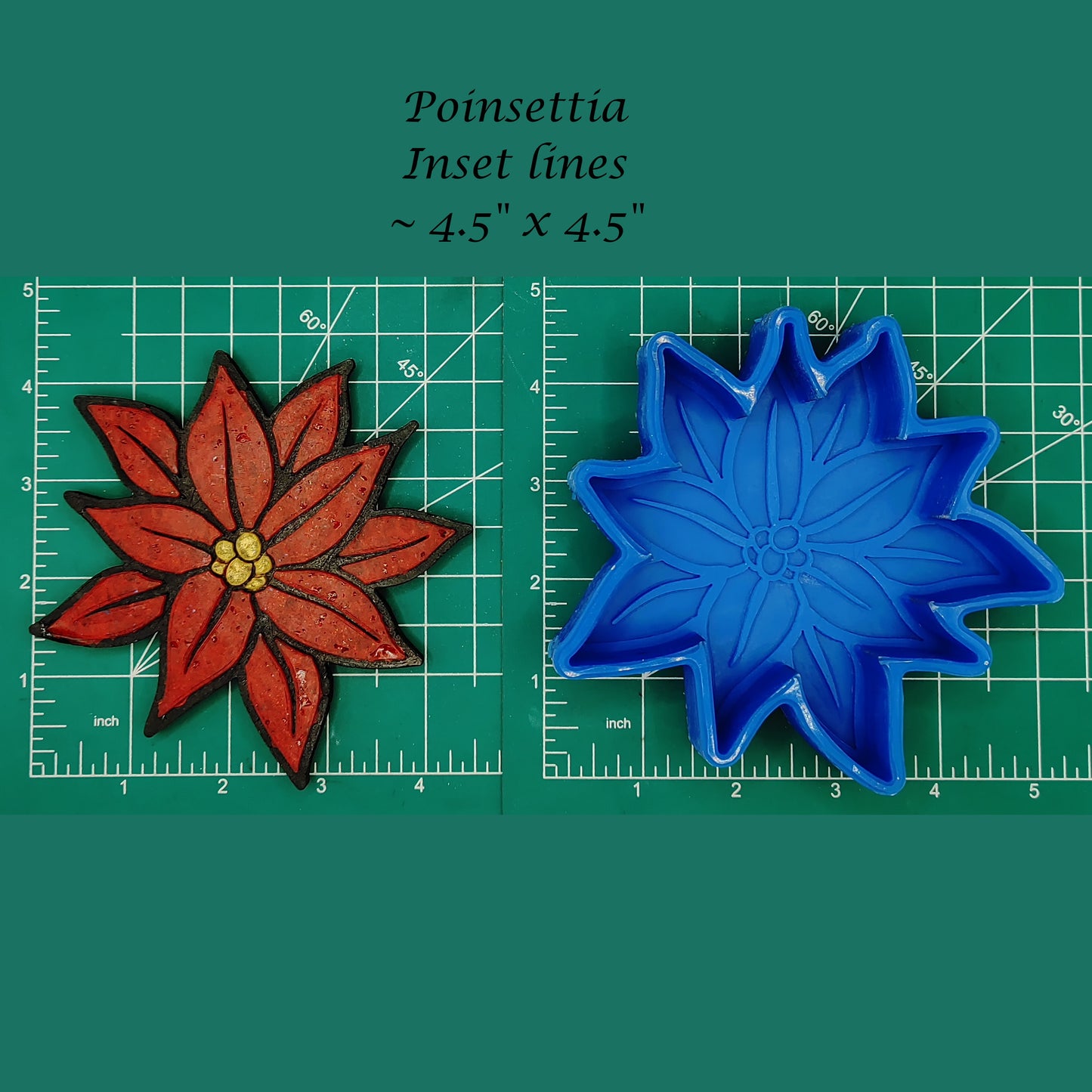 Poinsettia - Silicone freshie mold