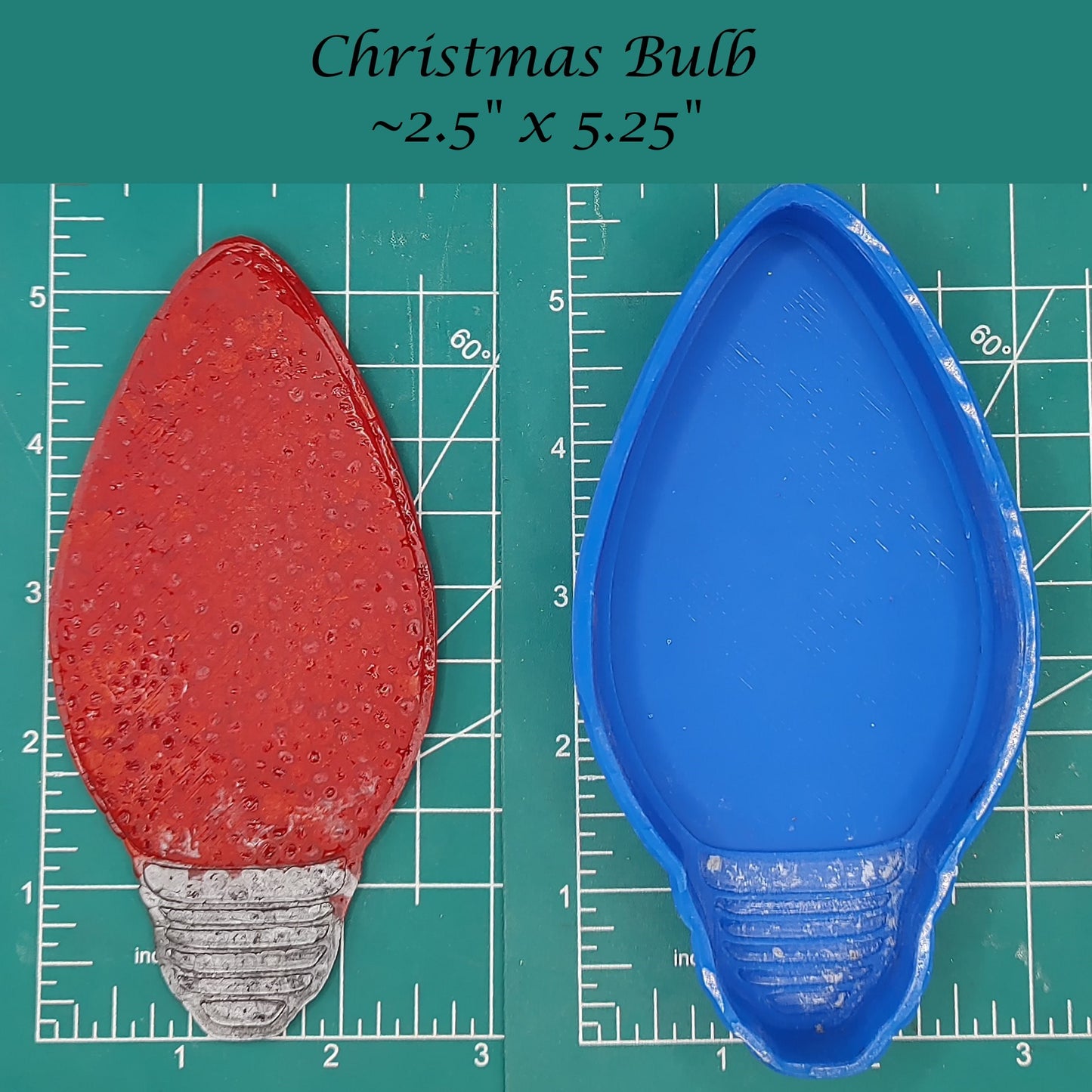 Christmas Lightbulb Freshie Mold
