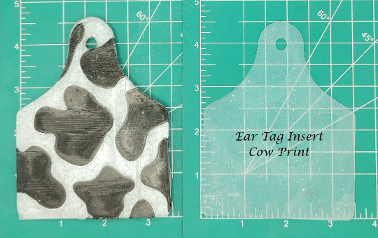 Cow Ear Tag Inserts - Silicone Freshie Mold