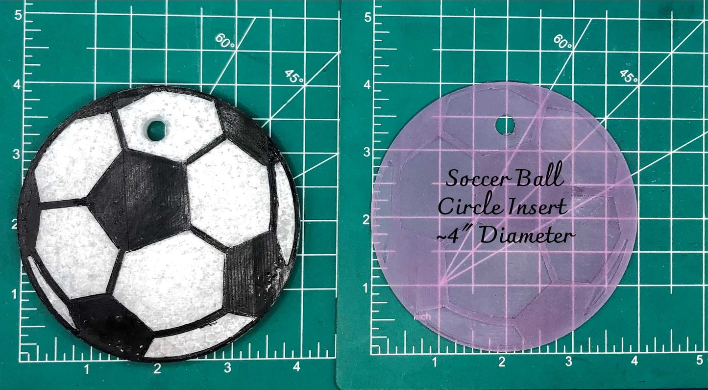 4" Circle Sports Ball Inserts - Silicone Freshie Mold