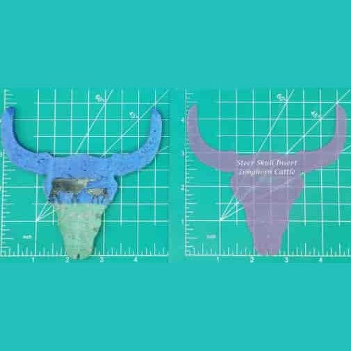 Steer Skull Inserts - Silicone Freshie Mold