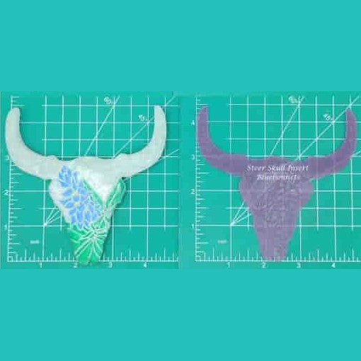 Steer Skull Inserts - Silicone Freshie Mold