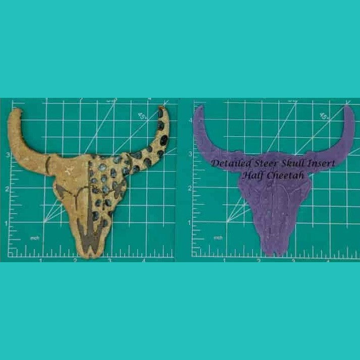 Steer Skull Inserts - Silicone Freshie Mold
