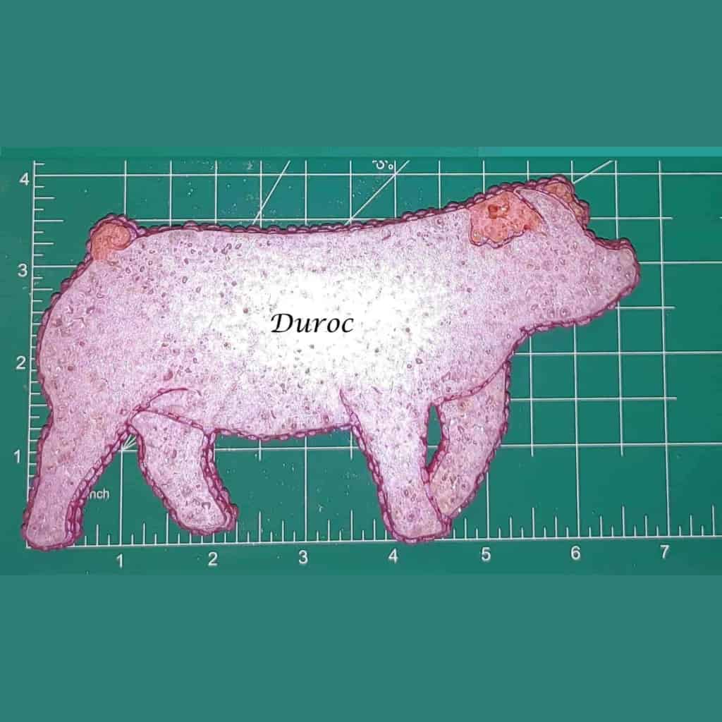 Show Pig - Duroc - Silicone freshie mold