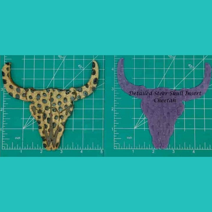 Steer Skull Inserts - Silicone Freshie Mold