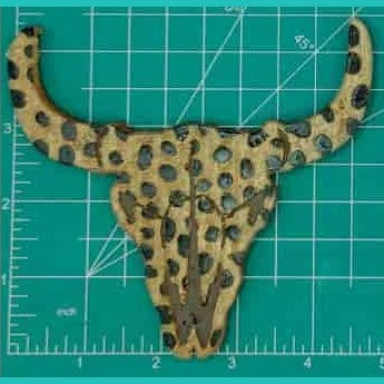 Steer Skull Inserts - Silicone Freshie Mold