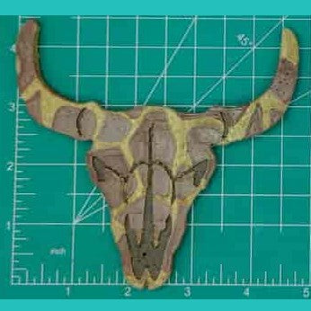 Steer Skull Inserts - Silicone Freshie Mold