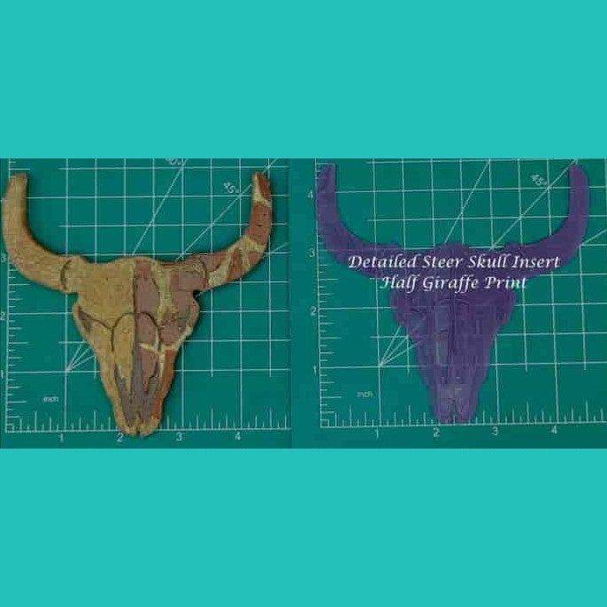 Steer Skull Inserts - Silicone Freshie Mold