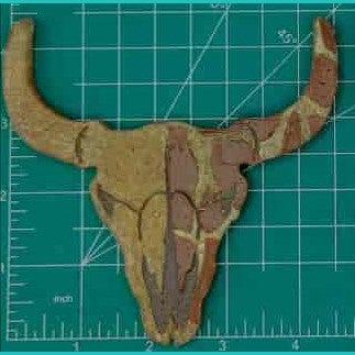 Steer Skull Inserts - Silicone Freshie Mold
