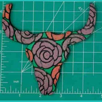 Steer Skull Inserts - Silicone Freshie Mold