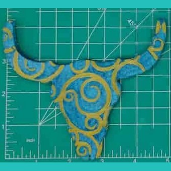 Steer Skull Inserts - Silicone Freshie Mold