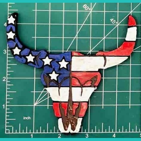 Steer Skull Inserts - Silicone Freshie Mold