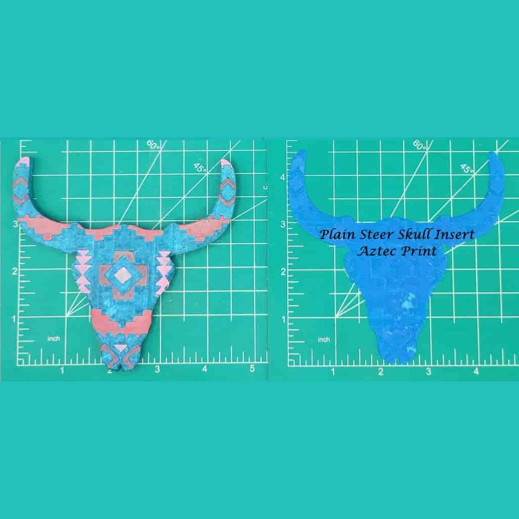 Steer Skull Inserts - Silicone Freshie Mold