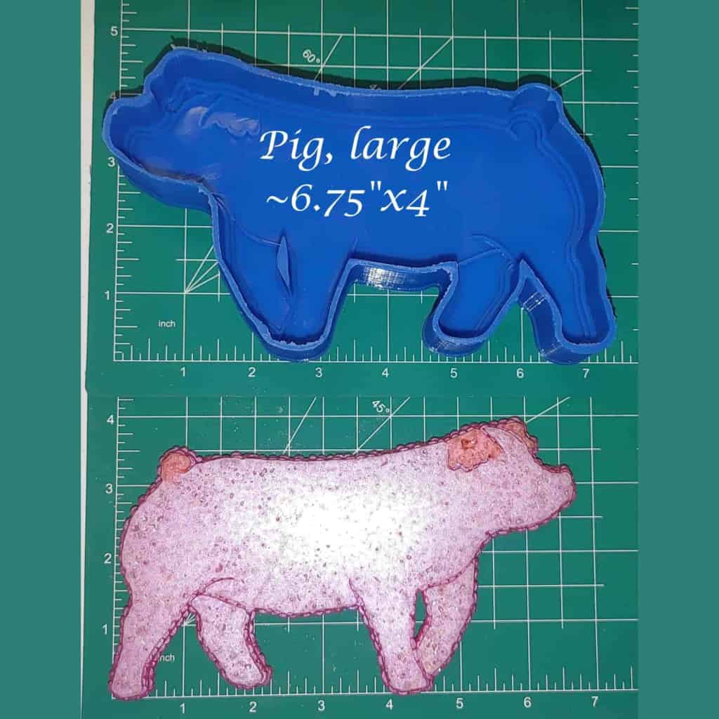 Show Pig - Duroc - Silicone freshie mold
