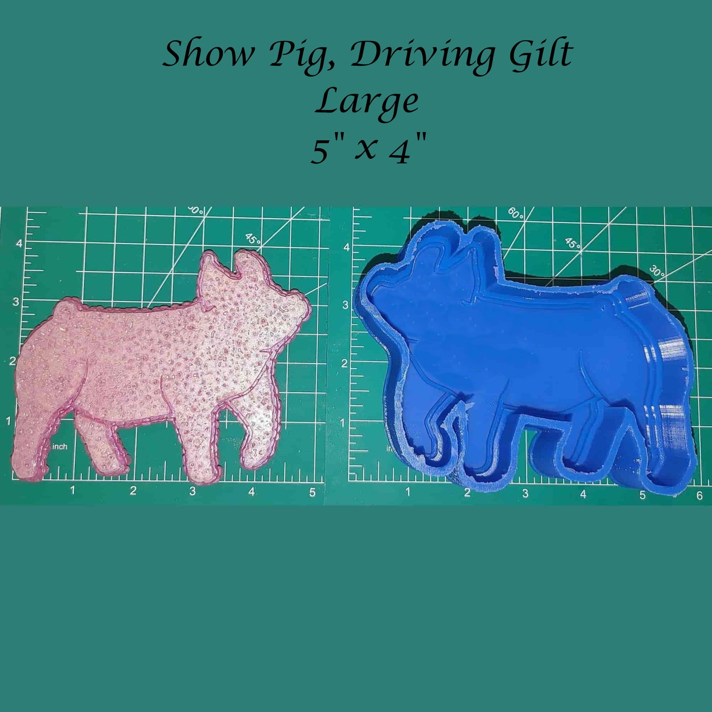 Show Pig - Driving Gilt - Silicone freshie mold