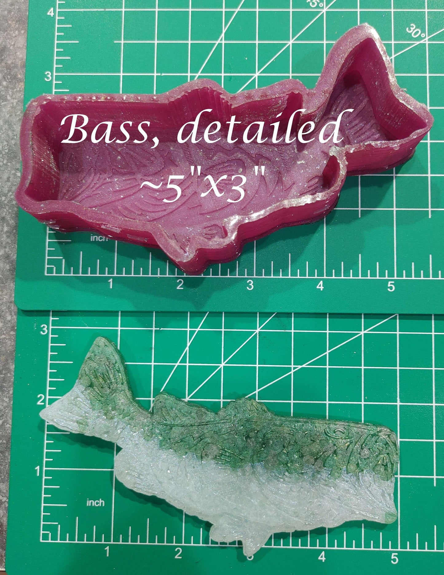 Detailed Bass - Silicone Freshie Mold