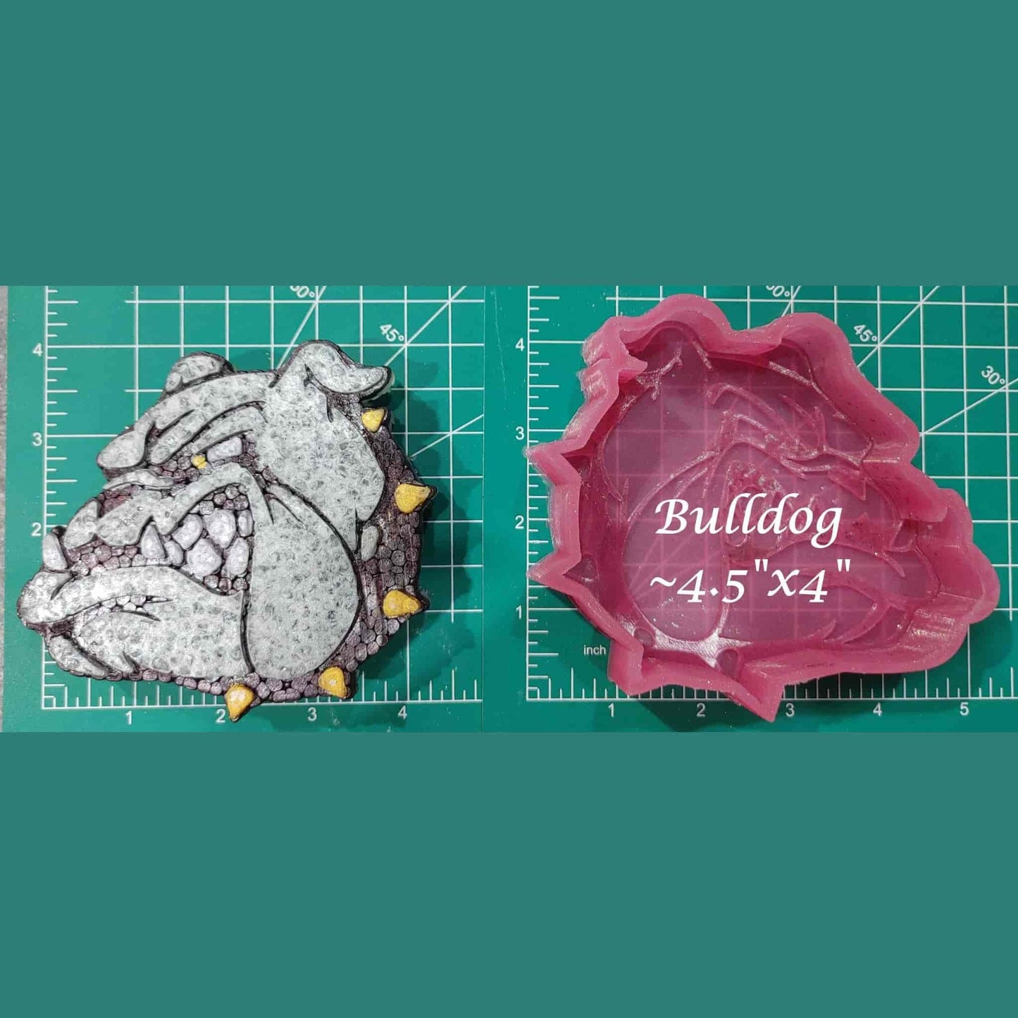 Bulldog School Mascot - Silicone Freshie Mold