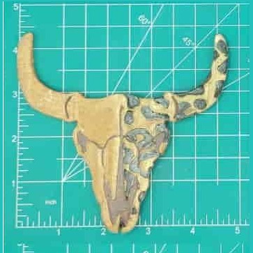 Steer Skull Inserts - Silicone Freshie Mold