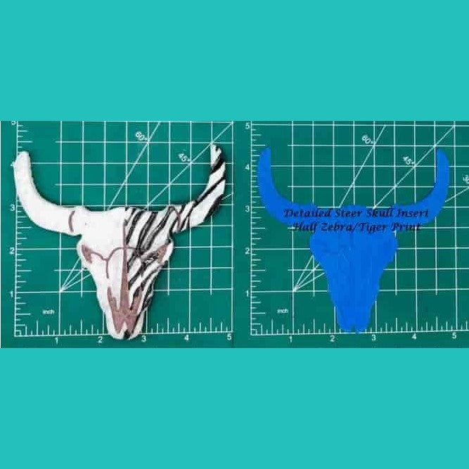 Steer Skull Inserts - Silicone Freshie Mold