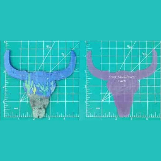 Steer Skull Inserts - Silicone Freshie Mold