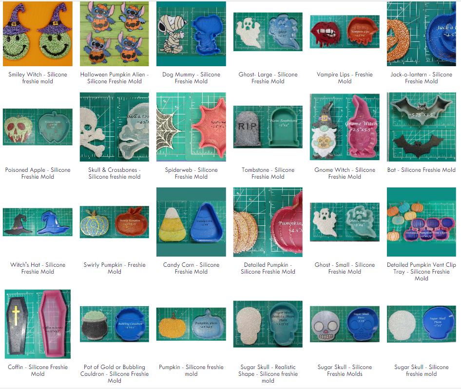 Halloween silicone freshie molds